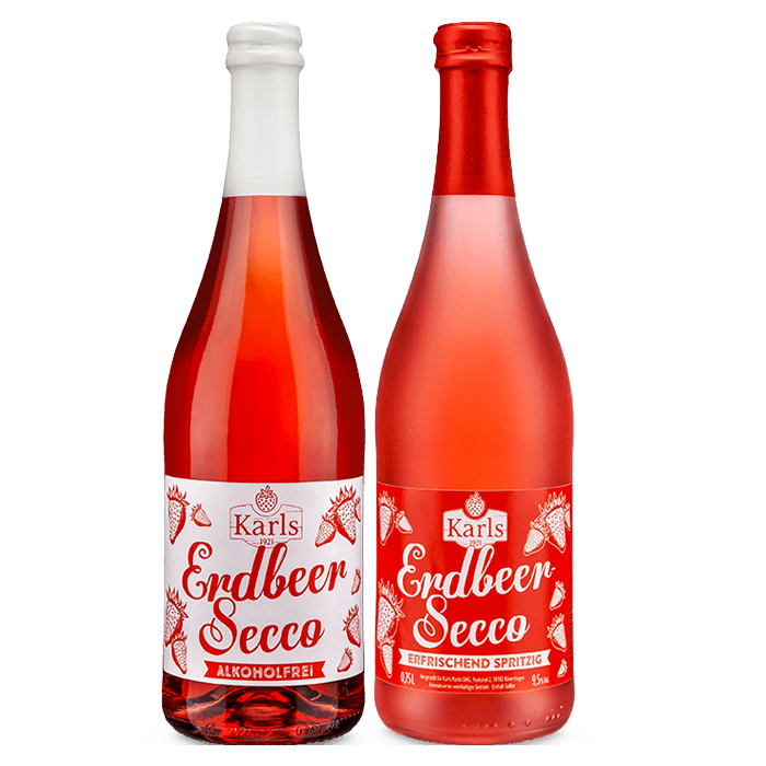 Erdbeer-Secco alkoholfrei - Größe: alkoholfrei